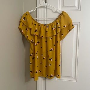 Target Off the Shoulder Open Back Top